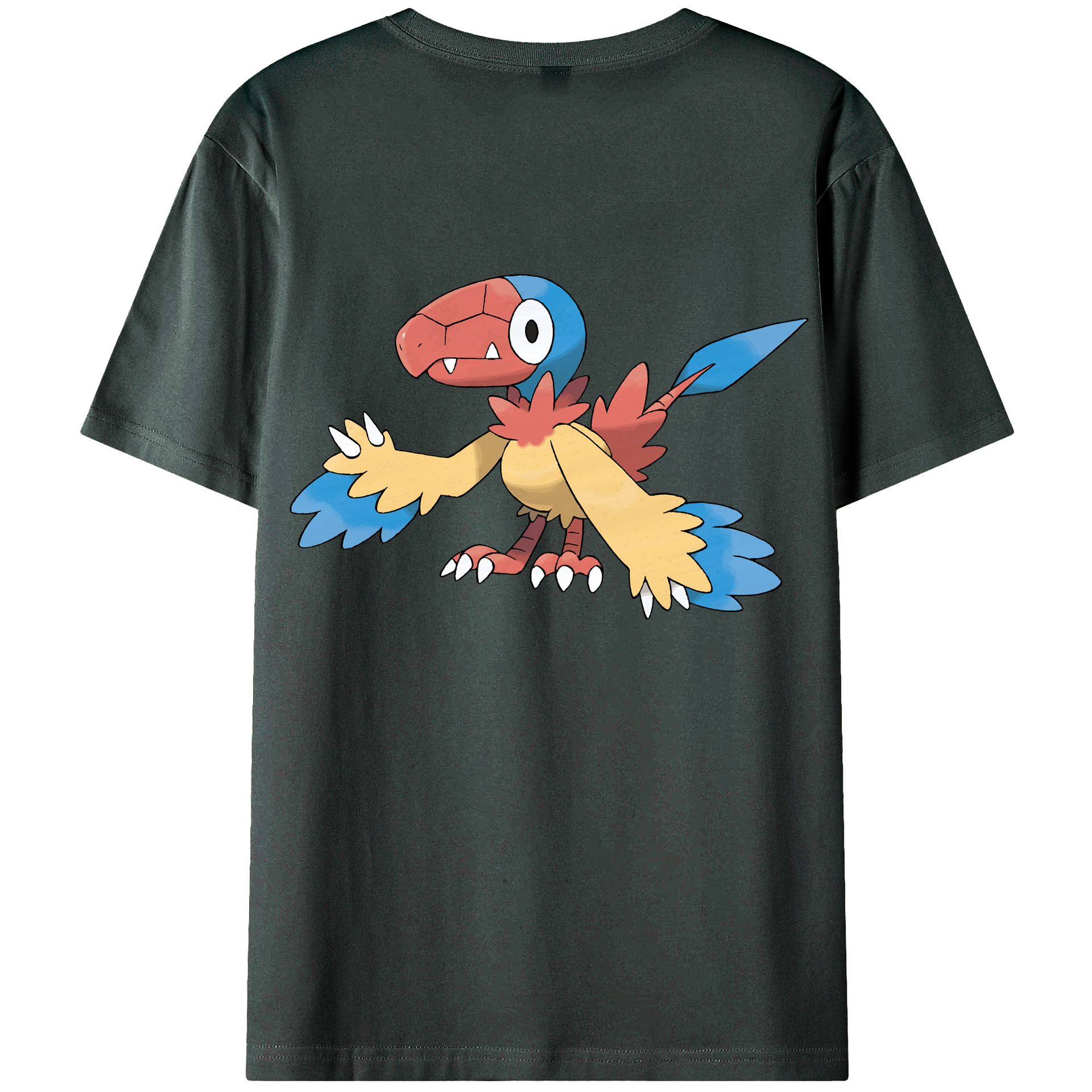 （画像用） ポケットモンスター Pokémon 綿100％ メンズ半袖Tシャツ（バックプリント） 通気性